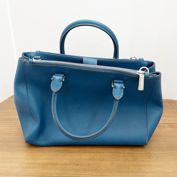 Michael Kors Sutton Satchel Teal - Picture 2 of 11